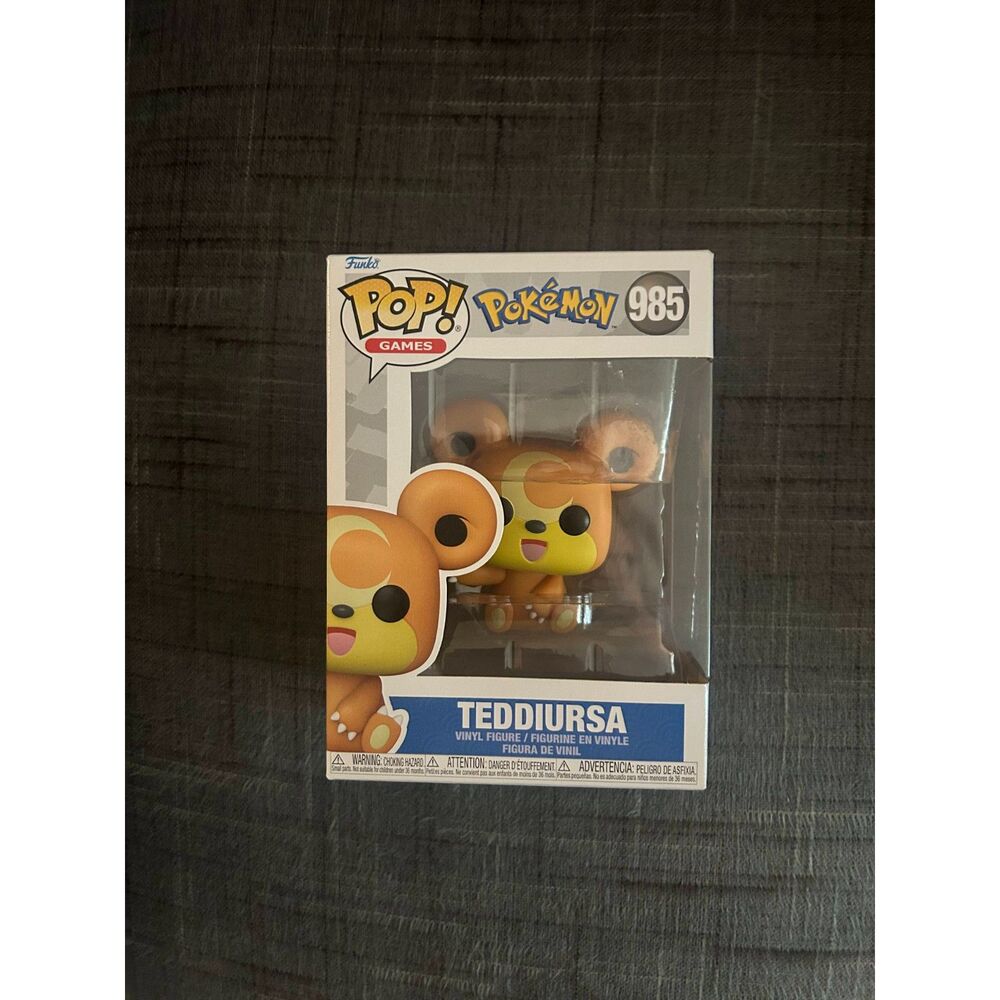 Funko POP! Pokemon Teddiursa Vinyl Figure #985 Collectible Video Games